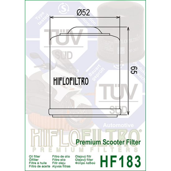 Olejový filtr -HIFLO- HF183